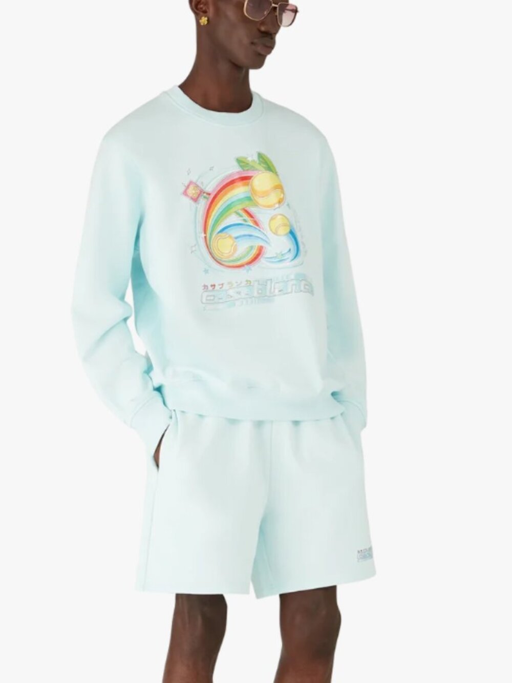 BNWT AW25 CASABLANCA MANGA TENNIS BALL SWEATSHIRT S